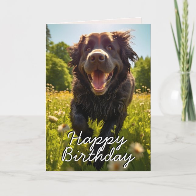 Carte d'anniversaire sur mesure à Terre-Neuve (Devant)