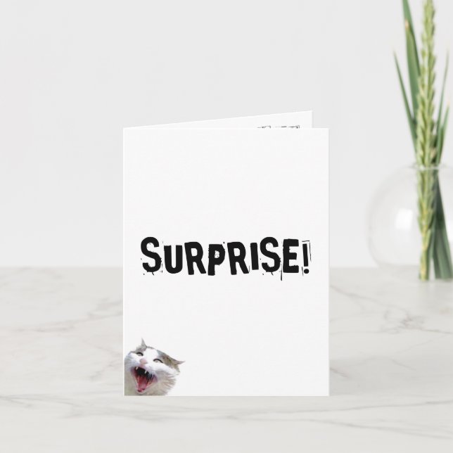 Carte d'anniversaire SURPRISE (Devant)