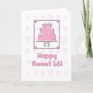 Carte d'anniversaire Sweet 16