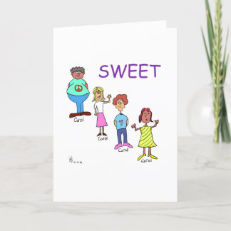 Carte d'anniversaire Sweet Caroline