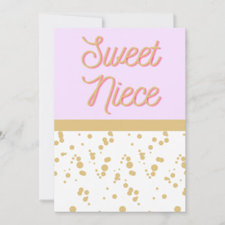 Carte d'anniversaire Sweet Niece