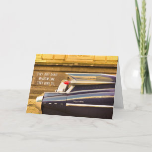 Carte d'anniversaire Tailfin Classic Car Cadillac