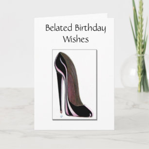 Carte d'anniversaire tardive