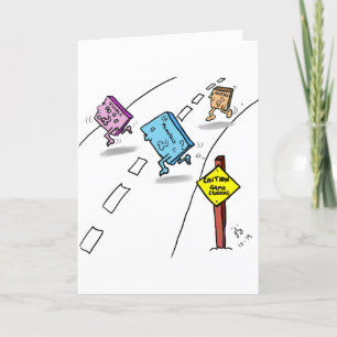Carte d'anniversaire tardive du passage du jeu