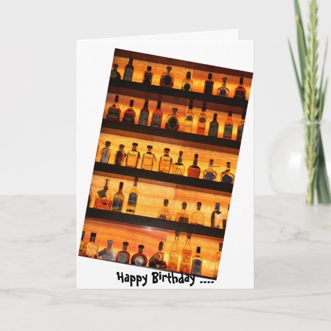 Carte d'anniversaire Tequila Sunrise (Devant)