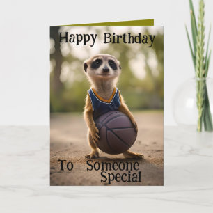 Carte d'anniversaire "The Hoop Star Baby Meerkat"