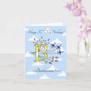 Carte d'anniversaire Thunderbirds Blue Sky initial