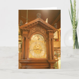 Carte d'anniversaire "Top of Grand-père Clock"