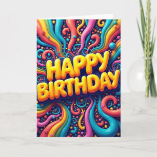 Carte d'anniversaire Tourbillon Vibrant