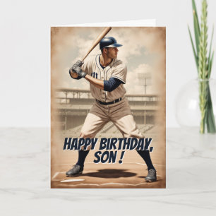 Carte d'anniversaire traditionnelle pour fils