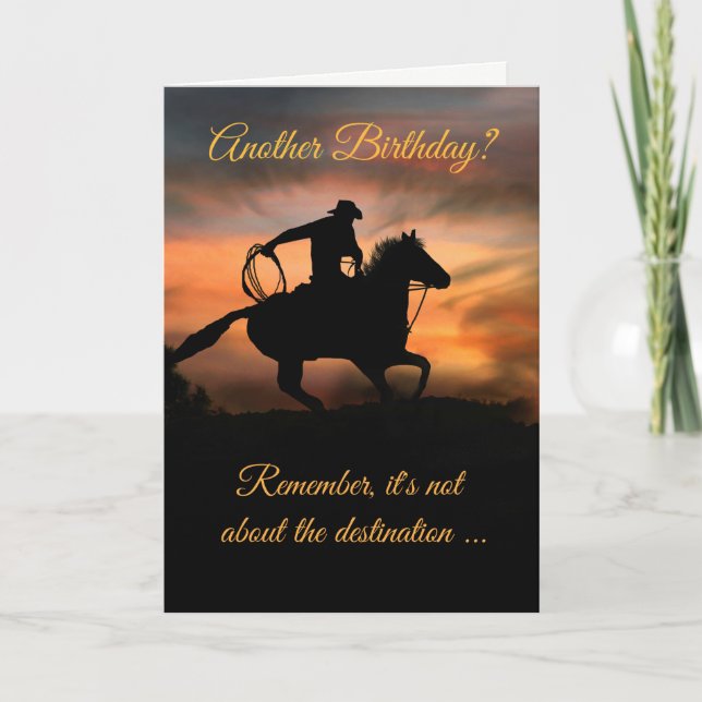 Carte d'anniversaire très Cool Cowboy (Devant)