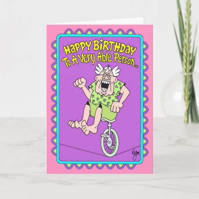 Carte d'anniversaire très efficace (Devant)