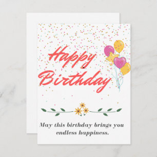 Carte d'anniversaire très heureuse