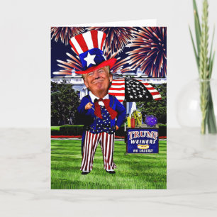 Carte d'anniversaire Trump amusante - Oncle Donald