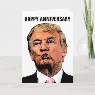 CARTE D'ANNIVERSAIRE TRUMP POUR COUPLE