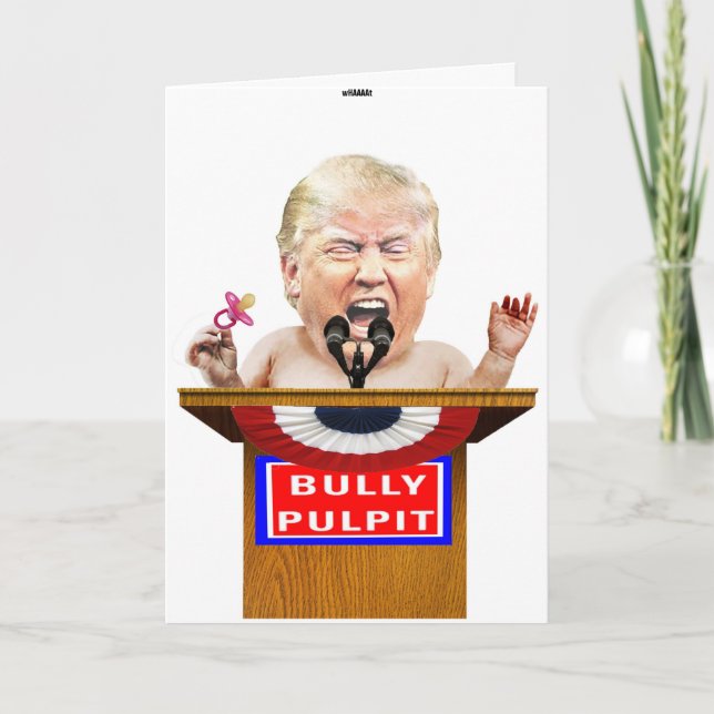 Carte d'anniversaire Trump Tantrum (Devant)