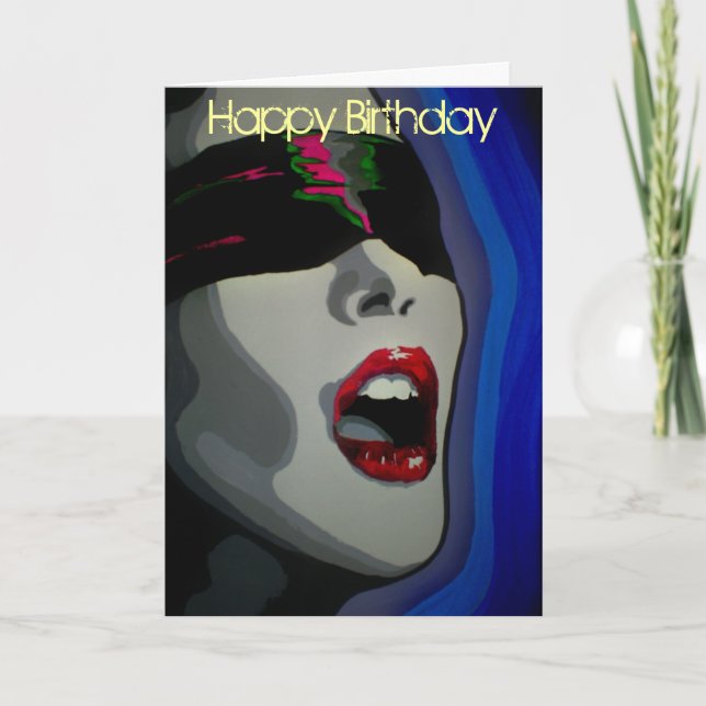 Carte d'anniversaire "Un tremblement de terre dans (Devant)