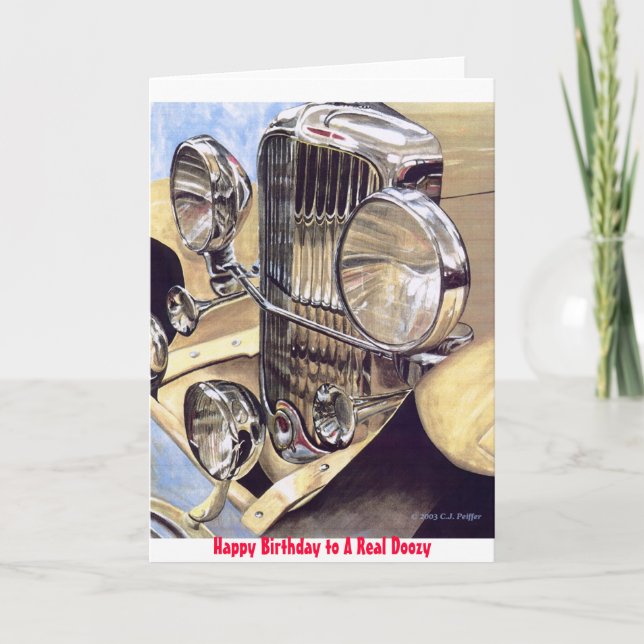 Carte d'anniversaire "Un vrai chien" (Devant)