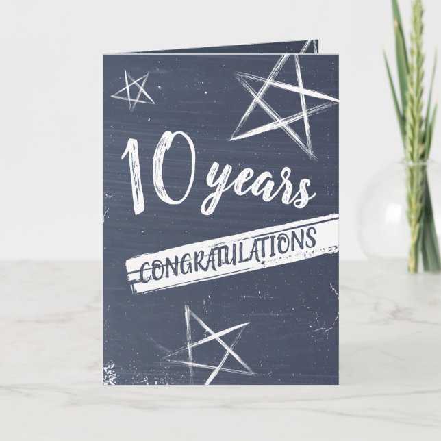 Carte d'anniversaire universelle de l'employé (Devant)