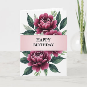 Carte d'anniversaire Velvet Rose