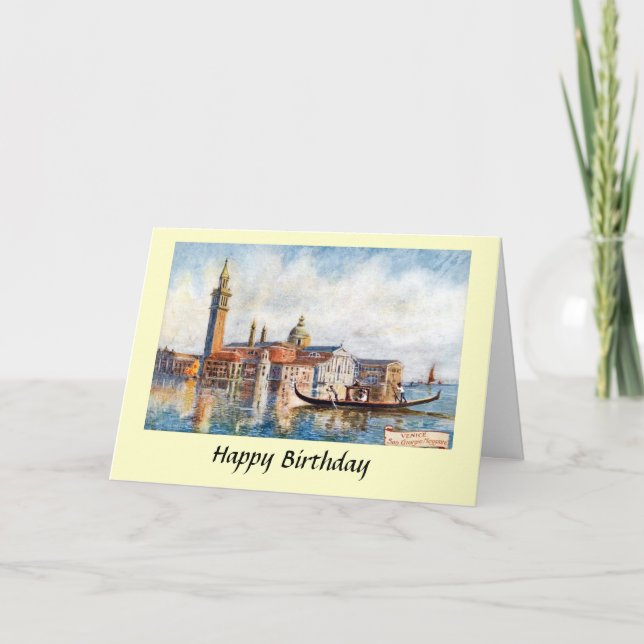 Carte d'anniversaire - Venise (Devant)