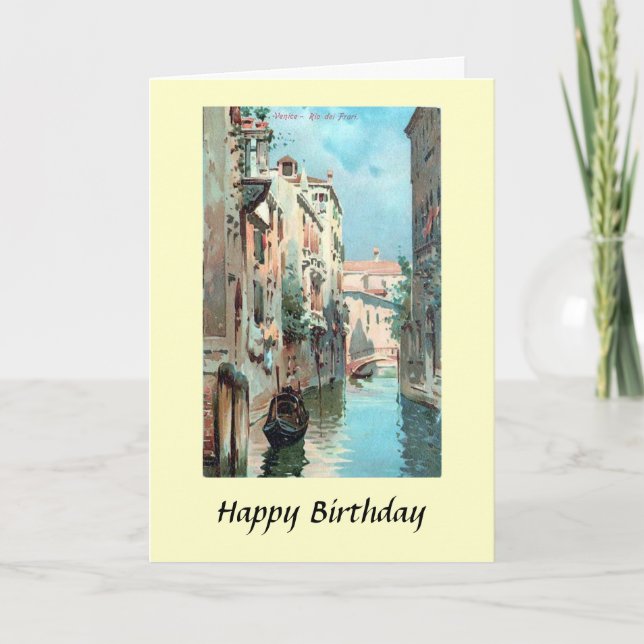 Carte d'anniversaire - Venise, Italie (Devant)