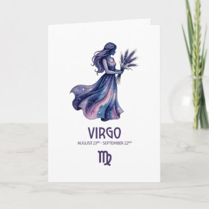 Carte d'anniversaire Vierge