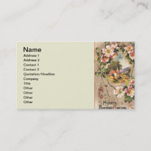 Carte d'anniversaire vintage