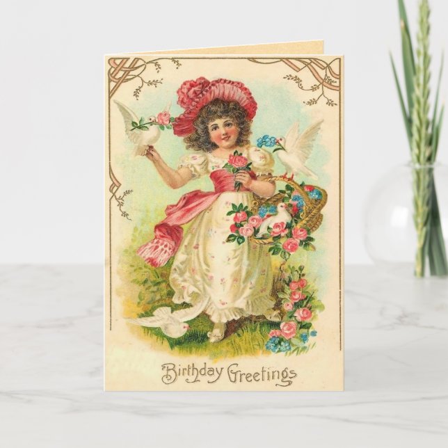 Carte d'anniversaire vintage (Devant)