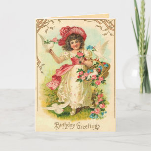 Carte d'anniversaire vintage