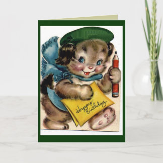 Carte d'anniversaire vintage