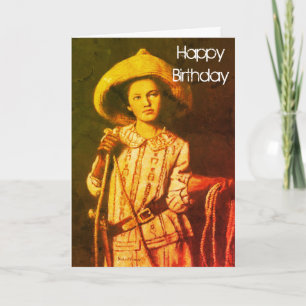 Carte d'anniversaire vintage
