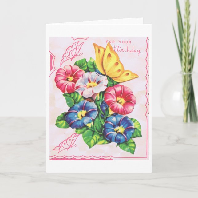 Carte d'anniversaire vintage (Devant)