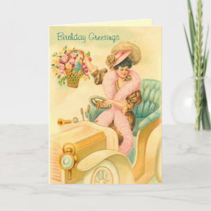 Carte d'anniversaire vintage