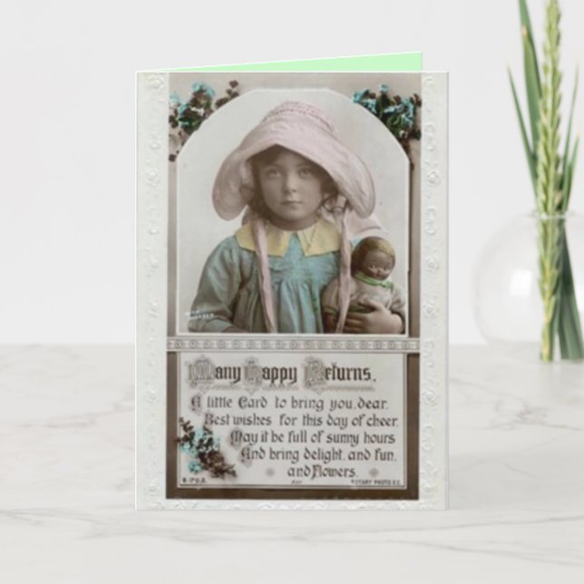 Carte d'anniversaire vintage (Devant)