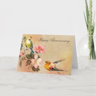 Carte d'anniversaire vintage