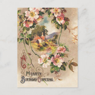 Carte d'anniversaire vintage