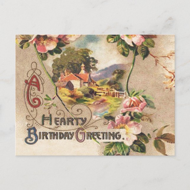 Carte d'anniversaire vintage (Devant)