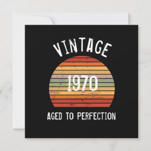 Carte d'anniversaire vintage à la perfection