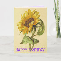 Carte d'anniversaire vintage affectueuse de