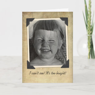 Carte d'anniversaire Vintage amusante