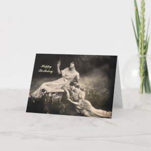 Carte d'anniversaire vintage de Victoriana