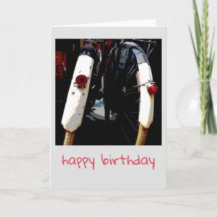 Carte d'anniversaire vintage des vélos néerlandais