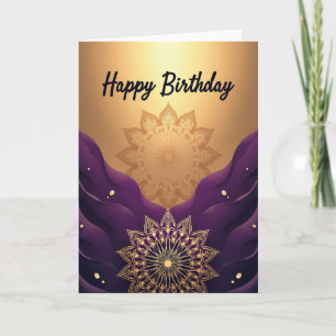 Carte d'anniversaire Violet Royale