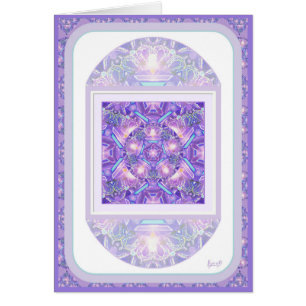Carte d'anniversaire violette W1