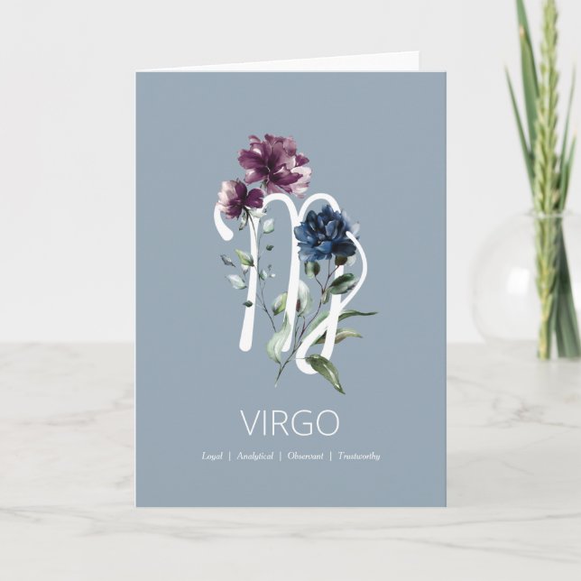 Carte d'anniversaire Virgo (Devant)