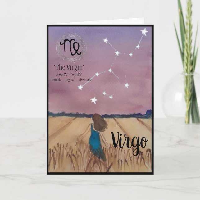Carte d'anniversaire Virgo (Devant)