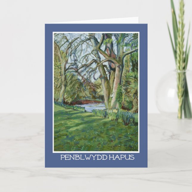 Carte d'anniversaire Welsh : River Monnow (Devant)