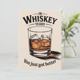 Carte d'anniversaire Whiskey pour lui Papa