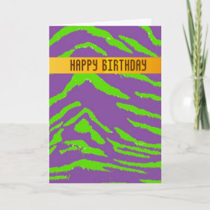 Carte d'anniversaire Wild Tiger